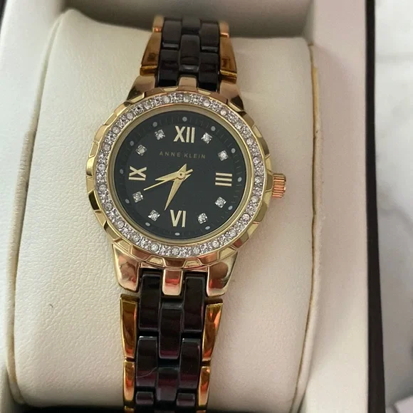 Anne Klein | Accessories | Black Faced Ladies Watch | Poshmark display picture 3